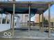 Wooden backyard deck and pergola structure, great for entertaining or outdoor dining at 480 Village Blvd, Mooresville, IN 46158