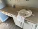 Bathroom featuring a large vanity with sink and storage at 480 Village Blvd, Mooresville, IN 46158