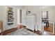 Hallway leading to dining room with hardwood floors at 4815 Winthrop Ave, Indianapolis, IN 46205
