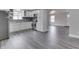 A modern kitchen with stainless steel appliances and shaker-style cabinets at 4945 Camden St, Indianapolis, IN 46227