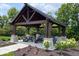 Community gazebo featuring picnic tables and manicured landscaping provides shade and a place to gather at 4960 Cinnabar Trl, Brownsburg, IN 46112