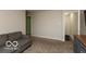 Living room with neutral walls, showing sofa and the view to other rooms at 5973 Masten Rd, Coatesville, IN 46121