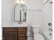 Well-lit bathroom featuring a vanity with modern fixtures and a convenient toilet, maximizing space and functionality at 622 Ehrlich Ln, Westfield, IN 46074