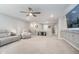 Spacious bonus room featuring neutral walls, plush carpet, and recessed lighting, perfect for relaxation or entertainment at 622 Ehrlich Ln, Westfield, IN 46074