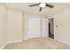 A bright bedroom offers neutral walls, double closets, and an ensuite entrance at 6467 W Whispering N Way, Greenfield, IN 46140