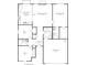Detailed floor plan showing layout of bedrooms, kitchen, great room, and garage at 6467 W Whispering N Way, Greenfield, IN 46140