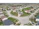 Aerial view of home with location pin in a lovely neighborhood at 7048 Millet Ln, Avon, IN 46123