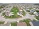 Aerial neighborhood view with homes with large lawns in the suburbs at 7048 Millet Ln, Avon, IN 46123
