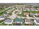 Neighborhood aerial view with well-maintained lawns at 7048 Millet Ln, Avon, IN 46123