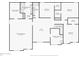 Floor plan of the second floor with measurements and layout at 7048 Millet Ln, Avon, IN 46123