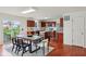 Spacious kitchen with a view of the breakfast area and backyard at 7048 Millet Ln, Avon, IN 46123