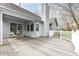 Inviting deck area with outdoor seating, offering a comfortable space for relaxation and outdoor dining at 7242 River Glen Dr, Fishers, IN 46038