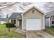 Inviting single-story home boasting a tidy facade and an attached single car garage at 9223 Steeplechase Dr, Indianapolis, IN 46250