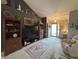 Cozy living room with dark accent wall, decor shelving, and an inviting open space at 1066 Woodridge, Brownsburg, IN 46112