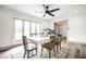 Dining room with lots of natural light from the oversized windows at 1107 Leisure Ln, Greenwood, IN 46142