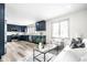 Open-concept kitchen and living room with lots of space to entertain guests at 1107 Leisure Ln, Greenwood, IN 46142