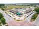 Aerial view of retail and dining building on a main street at 13107 Pennington Rd, Fishers, IN 46037