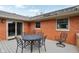 Outdoor deck with wrought-iron furniture, offering an inviting space for relaxation and socializing at 1526 Chapman Dr, Greenfield, IN 46140