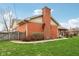 Expansive backyard featuring a brick house, providing ample space for outdoor activities and relaxation at 1526 Chapman Dr, Greenfield, IN 46140