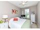 Bedroom featuring a work space, neutral-toned walls, plush carpet, and a bright window at 16311 Sunland Ct, Westfield, IN 46074