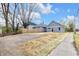 New home exterior with blue siding, a fenced lot, and new construction at 2041 N Dexter St, Indianapolis, IN 46202