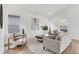 Bright living room with contemporary furnishings, large windows and modern decor at 2041 N Dexter St, Indianapolis, IN 46202