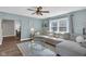 Inviting living room featuring a soft color palette and comfortable seating at 211 N Merrill St, Fortville, IN 46040
