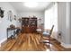 Cozy home office with hardwood floors, natural light, and classic wooden furniture at 2889 Grimes Way, Columbus, IN 47201