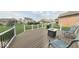 Beautiful outdoor back deck, equipped with grilling area and seating for guests at 3806 Sycamore Bend S Way, Columbus, IN 47203