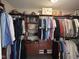 Walk-in closet with custom shelving and storage solutions at 3806 Sycamore Bend S Way, Columbus, IN 47203