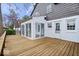 Spacious backyard with deck and access to the sunroom at 4711 Cornelius Ave, Indianapolis, IN 46208