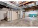 Unfinished basement area featuring exposed ducts and mechanicals at 4711 Cornelius Ave, Indianapolis, IN 46208