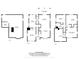 Floorplan showcases the layout of the home with basement, main floor, and upper level bedrooms all on one image at 4711 Cornelius Ave, Indianapolis, IN 46208