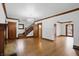 Hardwood floors and a staircase are some of the features of the living room at 4720 Central Ave, Indianapolis, IN 46205
