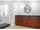 Finished basement wet bar featuring granite countertops and plenty of storage at 5202 Logan Ln, Indianapolis, IN 46250