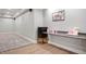 Finished basement with a snack bar, mini-fridge, and recessed lighting at 5202 Logan Ln, Indianapolis, IN 46250