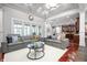 Spacious living room with comfortable seating, a cozy atmosphere, and stylish decor at 5202 Logan Ln, Indianapolis, IN 46250