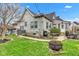 Spacious backyard features lush green lawn, charming patio area, and plenty of room for outdoor enjoyment at 524 N Meridian St, Lebanon, IN 46052