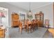 Traditional dining room featuring a wood table, chairs, and stylish decor at 524 N Meridian St, Lebanon, IN 46052