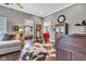 Comfortable living room showcasing an open floor plan and hardwood floors at 524 N Meridian St, Lebanon, IN 46052