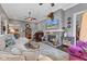 Spacious living room with a fireplace, offering a comfortable and inviting atmosphere at 524 N Meridian St, Lebanon, IN 46052