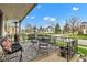 Relaxing front porch with outdoor seating, a view of the neighborhood, and decorative touches at 524 N Meridian St, Lebanon, IN 46052