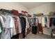 Spacious walk-in closet with ample hanging space and shelving for organization at 5694 Walkabout Way, Brownsburg, IN 46112