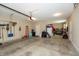 Spacious two-car garage with ample storage and organization space at 5694 Walkabout Way, Brownsburg, IN 46112