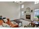 Comfortable living room featuring a fireplace, seating area, and stylish decor for modern living at 6064 Brandermill Rdg, Columbus, IN 47203
