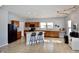 Spacious kitchen boasting ample counter space, modern appliances, a center island, and lots of cabinets at 6518 Sonesta Dr, Indianapolis, IN 46217