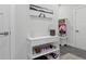 Bright entryway with a white shelving unit and decor, enhancing the home's inviting appeal at 7391 Blanford Dr, Plainfield, IN 46168