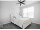 Bright bedroom with a white wood frame bed and white linens at 745 Stone Trace Ct, Avon, IN 46123