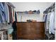 Walk-in closet with shelves, racks, and a dresser at 745 Stone Trace Ct, Avon, IN 46123