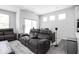Open floor plan featuring a living area, office space, and kitchen view at 745 Stone Trace Ct, Avon, IN 46123